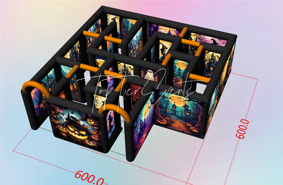 Large HALLOWEEN INFLATABLE MAZE