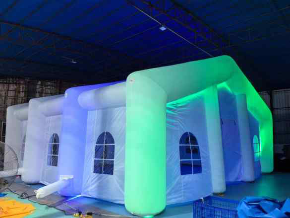 30X30 Bubble LED inflatable nightclub. (White)