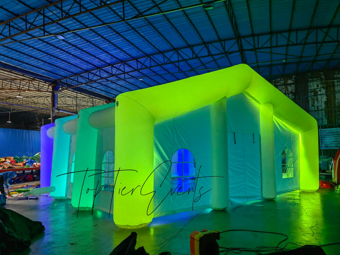 30X20 Bubble LED inflatable nightclub/wedding venue.