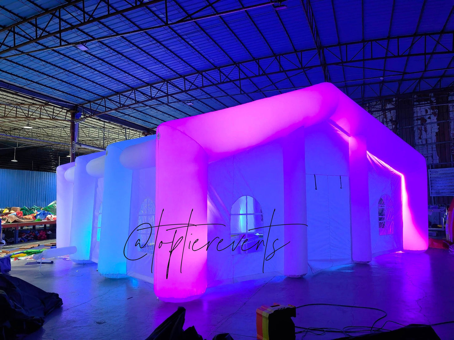 30X20 Bubble LED inflatable nightclub/wedding venue.