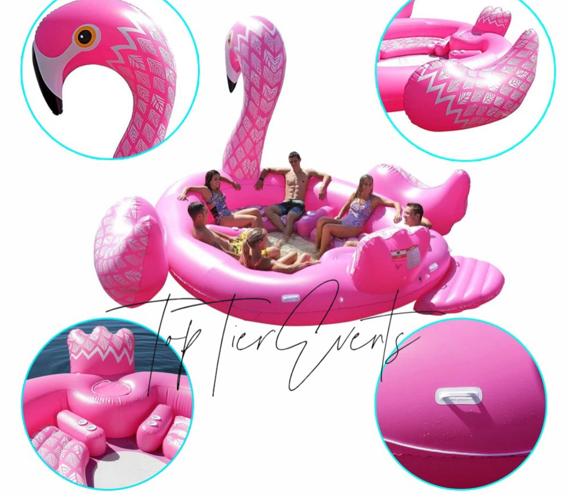 6 Person Inflatable water Flamingo