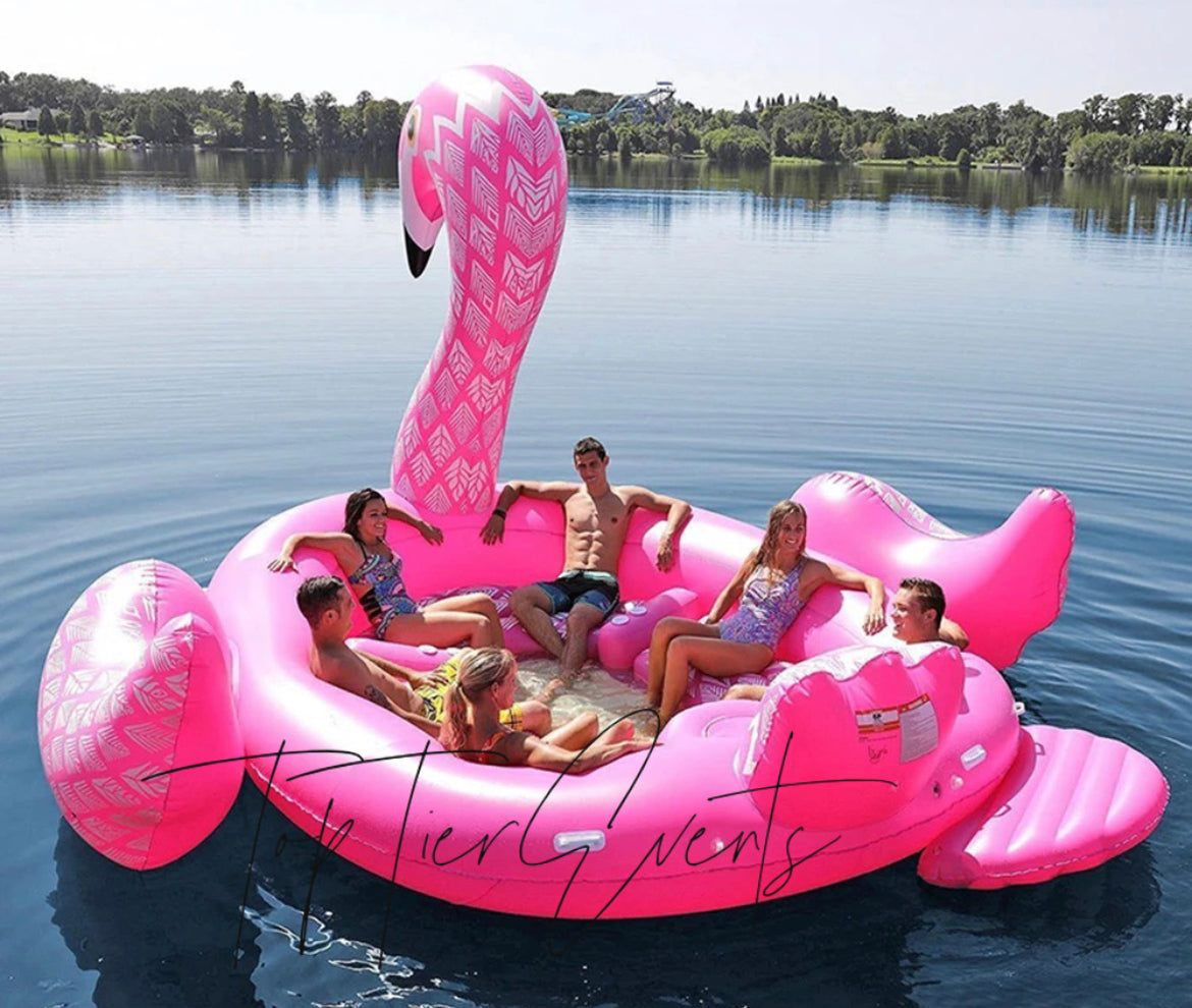 6 Person Inflatable water Flamingo
